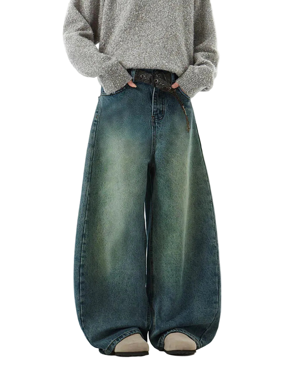 Japanese Denim Wide Fit Pants