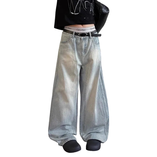 Light Blue Denim Super Baggy Jeans