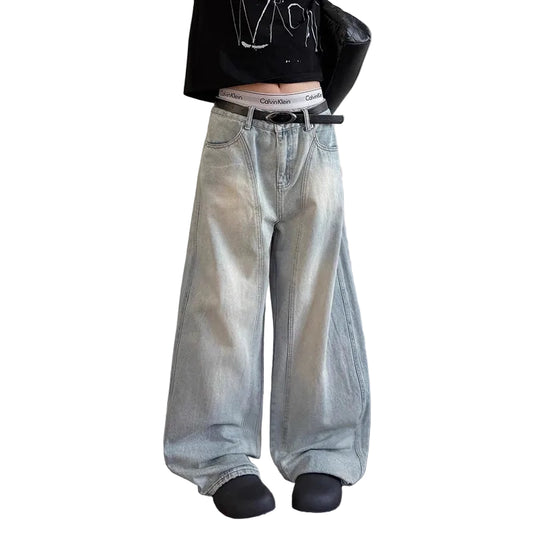 Light Blue Denim Super Baggy Jeans