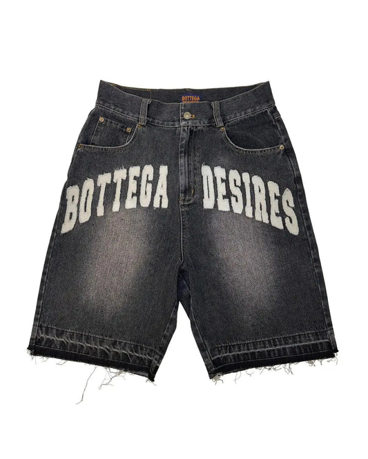 Bottega Desires Denim Baggy Shorts