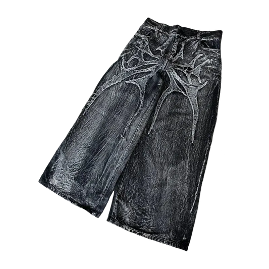 Phantom Denim Baggy Pants