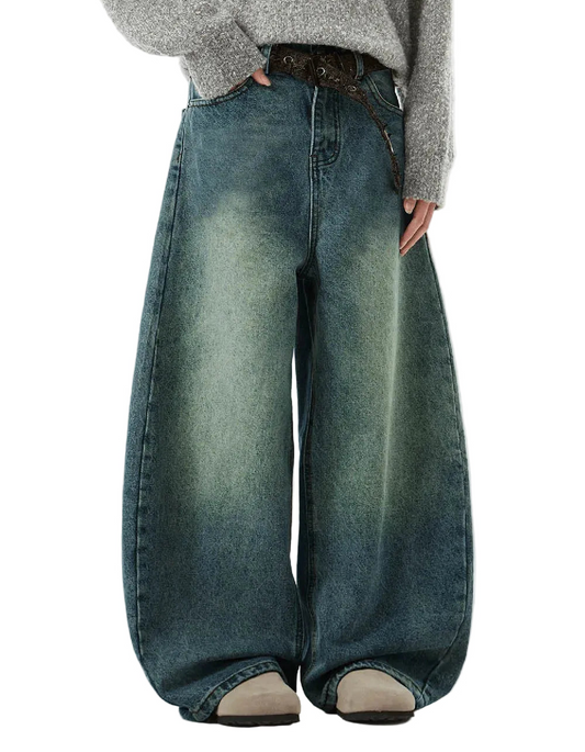 Japanese Denim Wide Fit Pants