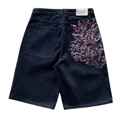 Sakura Denim Shorts